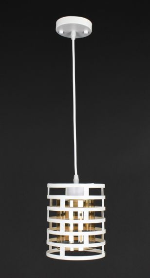 Люстра підвісна LOFT на 1 лампочку 27773 Білий 25-100х15х15 см.