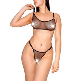 Сексуальный набор белья из сетки Art of Sex - Deily черный L-2XL sexstyle