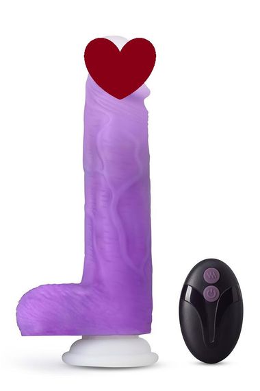 Вібратор реалістичний на присосці, з дистанційним пультом керування Blush Neo Elite Encore фіолетовий sexstyle