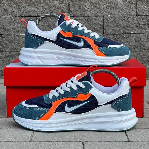 Кросівки Nike матеріал текстиль/замш колір синій, білий | Зображення 8