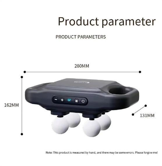 Перкусійний масажер з чотирма головками 4РОЛИК XPRO LY-672 (45520-LY-672_554) | Зображення 5