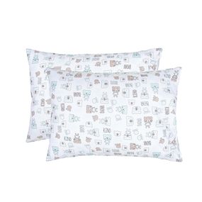 Набір наволочок Home Line 65412 Україна 50x70  Бавовна Зелений, Коричневий