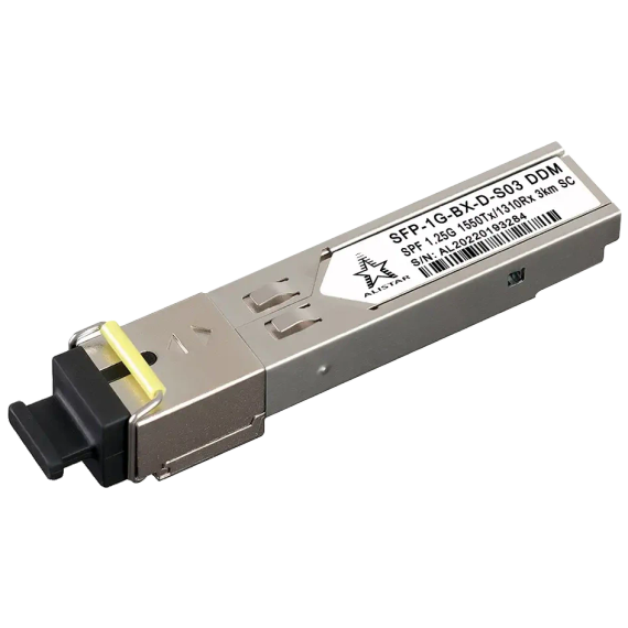 ALISTAR SFP-1G-BX-D-S03 SFP 1G 1SM WDM SC 3KM TX1550/RX1310nm DDM Модуль - Конвертери