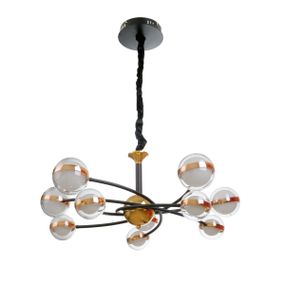 Люстра молекула подвесная LED 90W WW+NW+CW BK+GD (BL-796S/10)