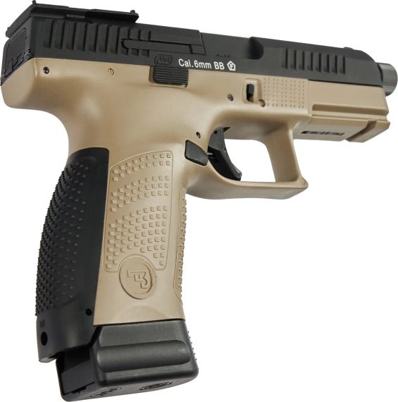 Пістолет страйкбольний ASG CZ P-10C OR-OT Dual-Tone. Blowback. CO2 кал. 6 мм Black/fde | Зображення 2