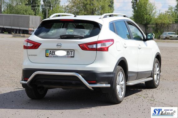 Задня дуга AK007-Plus (нерж) для Nissan Qashqai 2014-2021рр | Зображення 1