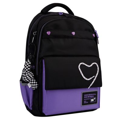 Рюкзак школьный Yes Purple Hearts TS-48 (559923)