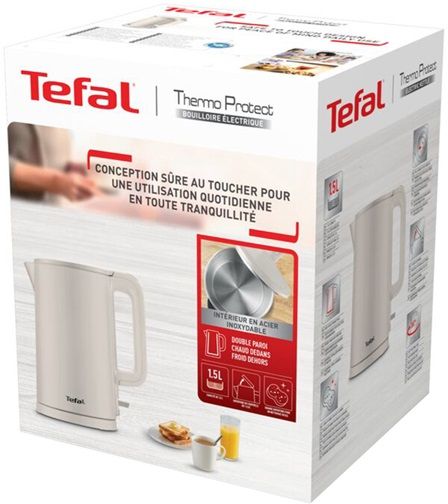 Электрочайник Tefal KO140BE0 1.5 л бежевый | Зображення 7