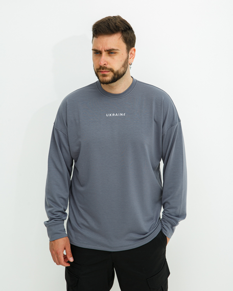 Світшот Україна графит S XL | Зображення 5