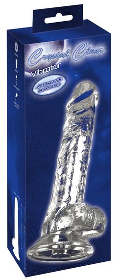 Вібратор - Crystal Clear Vibrator 24.5 см Sex Aura | Зображення 1