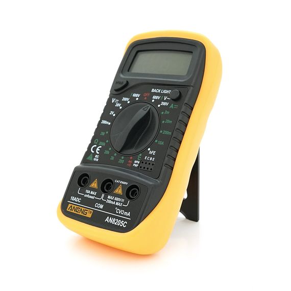 Мультиметр ANENG AN8205C, вимірювання: V, A, R, T, функція hFE | Зображення 1