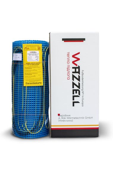 Комплект нагрівальний мат WAZZELL EASYHEAT 200 Вт  + програмований з Wi-Fi  термостат. Тепла підлога під плитку 15 м² / 3000 Вт | Зображення 2