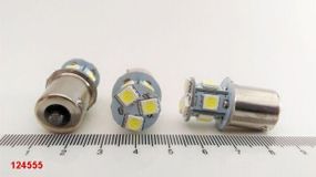Лампа світлодіод з/ц 24V P21W 1156 8SMD біла