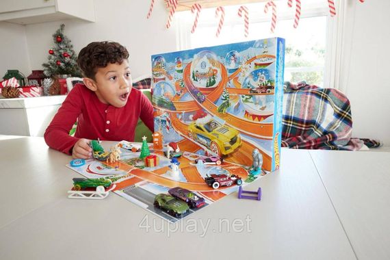 Адвент-календарь Хот Вилс 2024/2025 Оригинал Hot Wheels Advent Calendar Новогодний подарочный набор машинок | Зображення 6