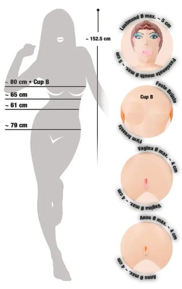 Надувна секс-лялька ДЖОАННА Sex Aura | Зображення 6