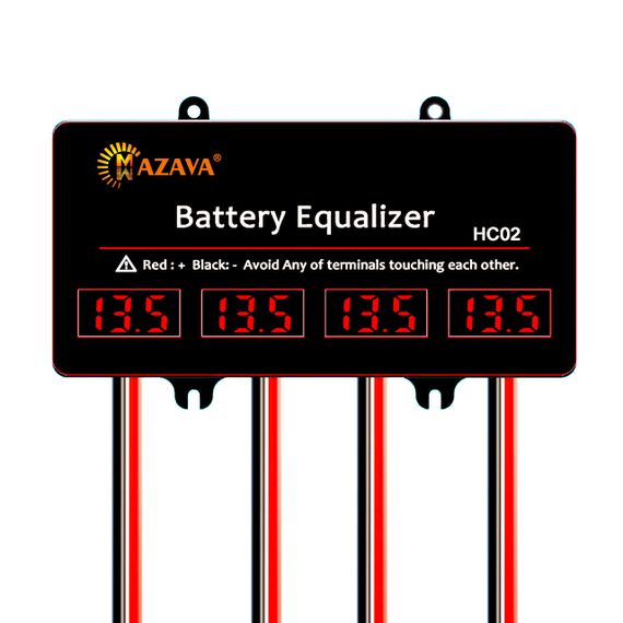 Балансир HC02 для акумуляторних батарей AGM, GEL, Li-ion, LiFePo4, 48V, 10A, 4S, LED індикація, 62x124x27mm | Зображення 5