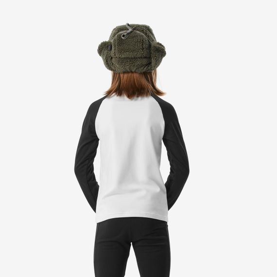 Термофутболка дитяча BL 500 для лижного спорту чорна/біла з принтом - 12 р 143-150 см | Зображення 4