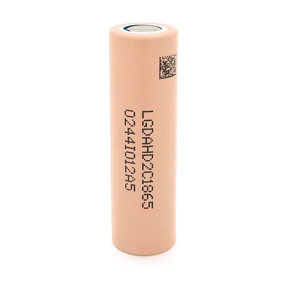 Акумулятор 18650 Li-Ion LG LGDAHD2C1865, 2100mAh, 25A, 4.2 / 3.7 / 2.5V, BEIGE, PVC BOX, 2 шт. в упаковці, ціна за 1 шт | Зображення 1