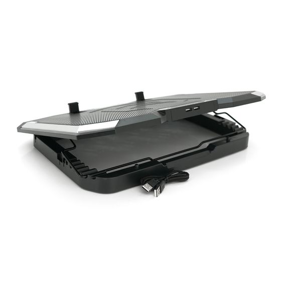 Подставка под ноутбук IceCoorel K10.10-17", 8x70mm, корпус пластик + алюминий | Зображення 4