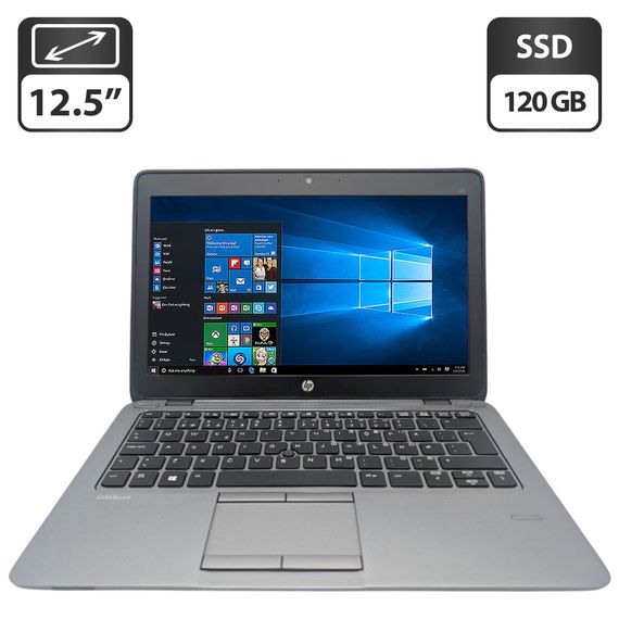 Нетбук HP EliteBook 725 G3 / 12.5" (1366x768) TN / AMD A8 Pro-7150B (4 ядра по 1.9 - 3.2 GHz) / 8 GB DDR3 / 120 GB SSD / AMD Radeon R5 Graphics / WebCam б/в