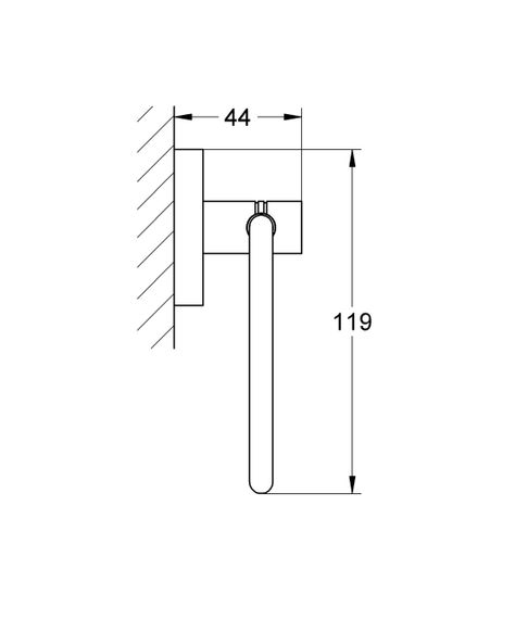 Тримач для туалетного тата Grohe Essentials New (40689001) | Зображення 4