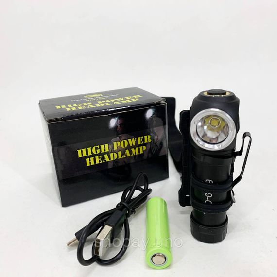Налобный фонарь яркий Police 6609-LED, Фонарь на голову со встроенным аккумулятором VO-26