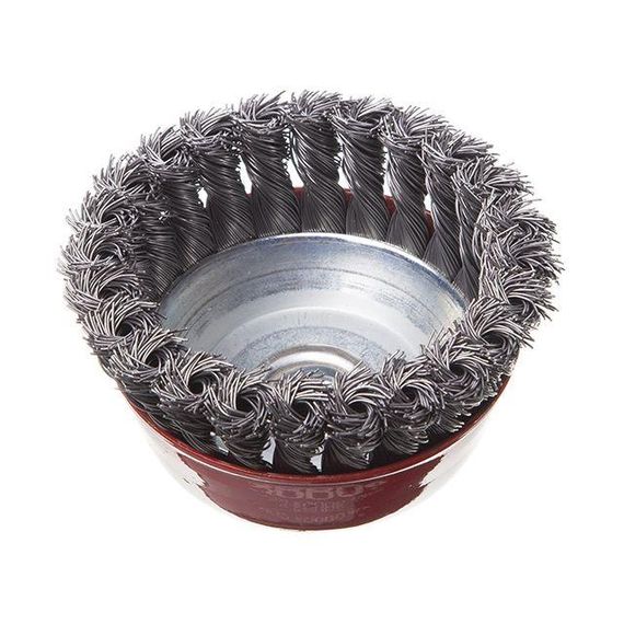 Щітка чашкова 100 мм, для КШМ, М14 (пучки крученого дроту) INTERTOOL BT-2100 | Зображення 2