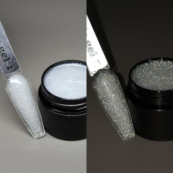 Гель для нарощення Mi Twinkle №1 Builder Gel (світловідбивний молочний) 30мл | Зображення 2