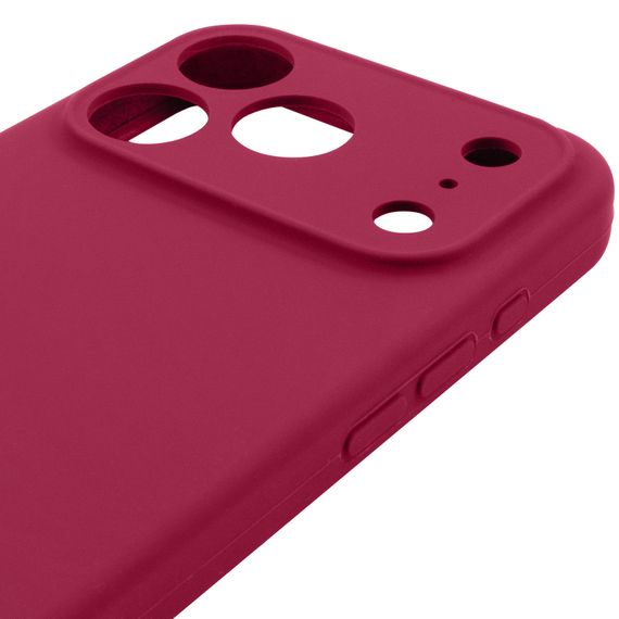 Чохол Silk Full Camera Protective (AA) NO LOGO для Apple iPhone 17 Pro / 18 Pro (6.3") Червоний / Rose Red | Зображення 3