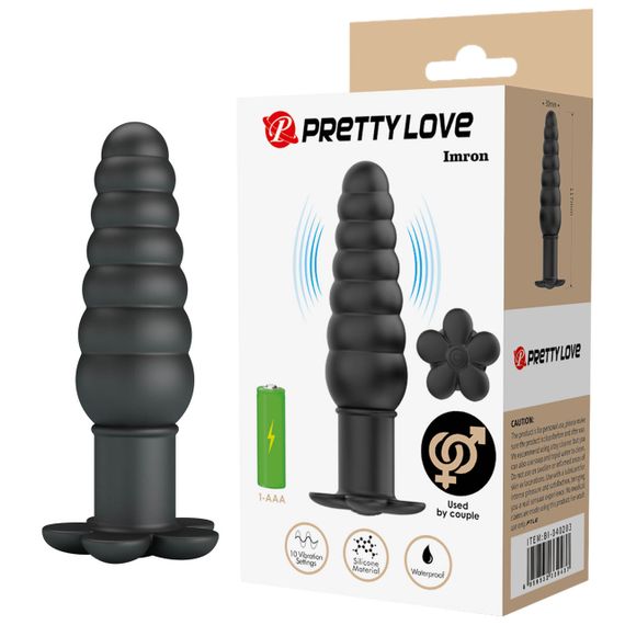 Анальний вібратор Pretty Love - Imron Vibrating Anal Plug, BI-040203 Sex Aura