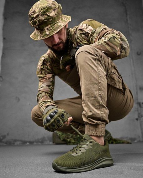 Літні міські кросівки М171-3 олива ДЛ63960 | Зображення 1