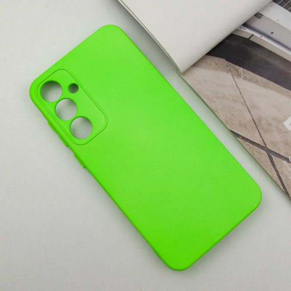 Чохол TPU GETMAN Liquid Silk Full Camera для Samsung Galaxy S23 FE Салатовий / Neon Green | Зображення 1