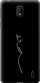 Чехол на Nokia 1 Plus Силуэт1 "4590u-1677-17620"