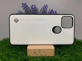 Чехол накладка Google Pixel 4A 5G кожа белый