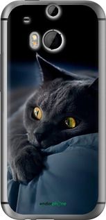 Чохол на HTC One M8 dual sim Димчастий кіт "825u-55-2448"