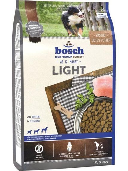 Bosch HPC Light Сухий корм для собак схильних до повноти 2.5 кг