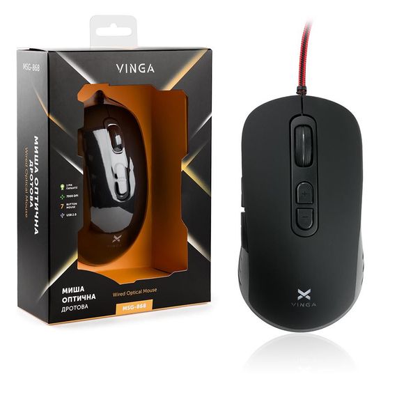 Мишка Vinga MSG-868 Silent black | Зображення 9