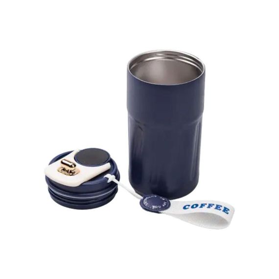 Термочашка Coffee з датчиком температури 500 мл синя HP-14-10BL | Зображення 3