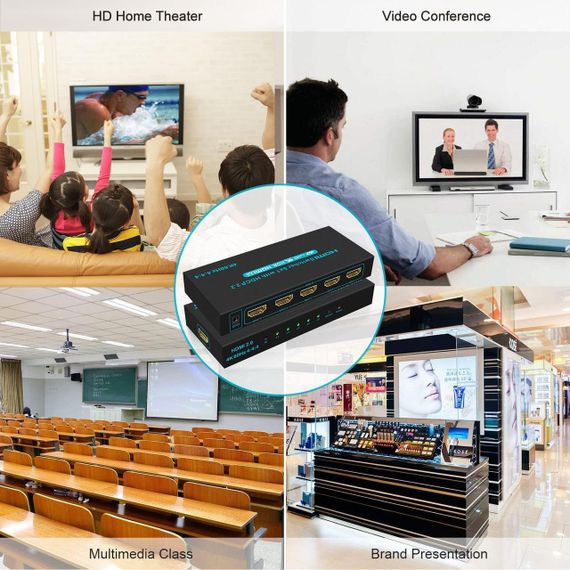 SGEYR 4K HDMI Switcher 5x1 – HDMI-перемикач на 5 портів з пультом ДК | Зображення 5