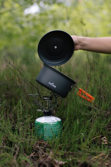 Казанок туристичний Tribe Pot 1л Alu алюмінієвий компактний, Похідний легкий казан трайб, Казанок для риболовлі та полювання | Зображення 6