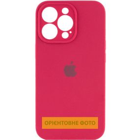 Чохол Silicone Case Full Camera Protective (AA) для Apple iPhone 17 Pro (6.3") Червоний / Rose Red
