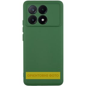 Чохол TPU GETMAN Liquid Silk Full Camera для Xiaomi Poco X6 / Note 13 Pro 5G Зелений / Dark green