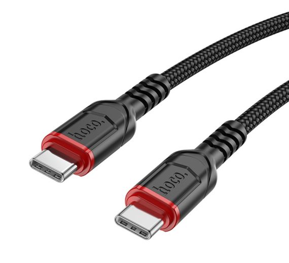 Кабель Hoco X59 Type-C to Type-C 3A/60W 100cm - Black | Зображення 1