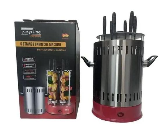 Електрошашоличниця професійна на 6 шампурів 3000W Zepline ZP-065 | Зображення 2