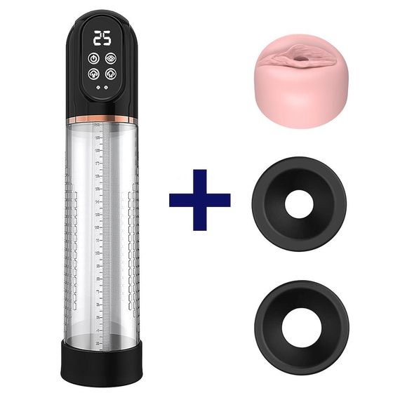 Вакуумная помпа - Automatic Penis Pump For Enlargement & Masturbator Erospace Men’s Play B13 Sex Aura | Зображення 2