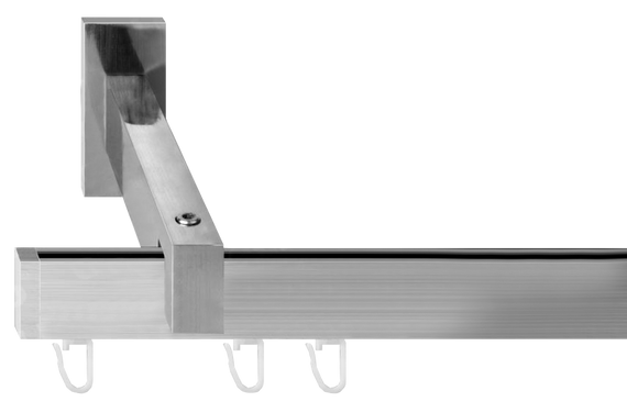 Карниз Скарлайн одинарний у складі Заглушка Сталь 400 см.