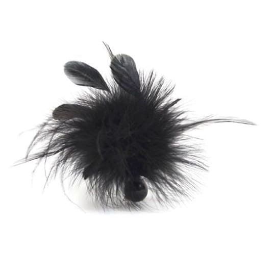Метелочка Bijoux Indiscrets Pom Pom - feather tickler, Черный
