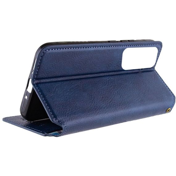 Шкіряний чохол-книжка GETMAN Cubic (PU) для Samsung Galaxy M35 5G Синій | Зображення 5