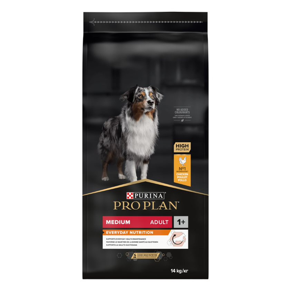 Сухий корм Purina Pro Plan Medium Adult для собак середніх порід з куркою 14 кг | Зображення 1