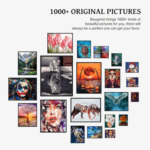 Картина за номерами "Дім на болоті" Bougimal 40×50 см, набір для малювання без рами, акрил, творчий подарунок | Зображення 7